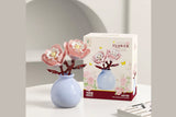 4Pcs Flower Building Blocks Pot Plant Bouquet Set with Vase