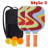 Fiberglass Surface Pickleball Rackets Set with Balls and Carry Bag