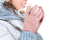 2 Pair Winter Thermal Warm Gloves for Men Women Touchscreen Knitted fleece gloves