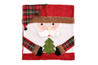 Christmas Chair Covers with Santa Hat for Holiday Dinner Party
