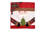 Christmas Chair Covers with Santa Hat for Holiday Dinner Party