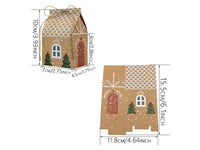 50Pcs Christmas Party Gift DIY Boxes Festive Gift Wrapping Boxes