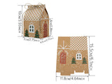 50Pcs Christmas Party Gift DIY Boxes Festive Gift Wrapping Boxes