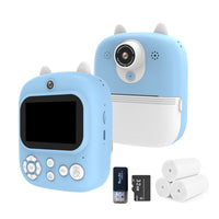 Instant Print Camera for Kids with 32GB Memory Card and 3 Rolls Print Paper