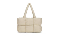 Ladies' Wrinkled Shoulder Bag Purse Spacious Tote Bag Puffer Handbag