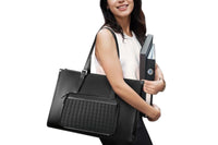 Laptop Tote Bag With Insulated Lunch Compartment