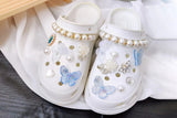 Butterfly Flower Pearl Chain Decoration Kit for Croc Shoes