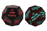 2pcs Fitness Dice 12-Sided Workout Exercise Dice Home Gym Dice Workout Challenge Dice