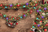 5M Christmas Garland With String Lights For Xmas Tree