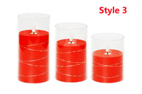 3 Pieces LED Flameless Candle Lights Set