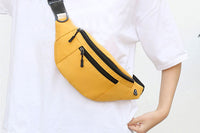 Unisex Bum Bag Fanny Pack Zip Pouch Waist Belt Wallet with Headphone Jack