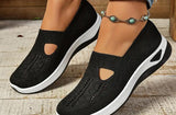 Women's Cut-out Sneakers Casual Breathable Slip On Walking Shoes