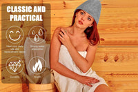 2-Pack Felt Sauna Hats - Quick Dry Bath Caps for Spa & Swimming
