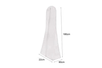 Wedding Dress Garment Bag White Extra Large Bridal Gown Garment Cover Storage Bag