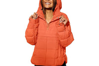 Women Hoooded Quilt Jacket