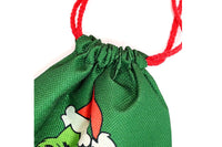 Grinch Drawstring Bags Christmas Candy Bag Gift Bag Xmas Party Storage Pouches