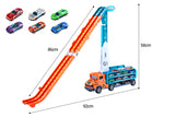 Carrier Truck Transport Car Toys Foldable 3 Layer Car Race Track Toys With 6 Toy Cars