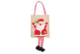 Creative Burlap Christmas-Themed Tote Bag