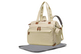 Diaper Bag Backpack with Separate Shoe Compartment and Changing Mat