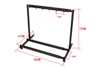 5 Instrument Guitar Stand Display Holder Rack for Guitars Basses