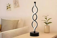 Bedside Lamp 3-Way Dimmable Spiral LED Table Lamp