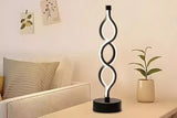 Bedside Lamp 3-Way Dimmable Spiral LED Table Lamp