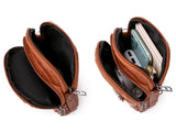 Women Crossbody Purse Multi-Pocket PU Leather Shoulder Bag Phone Bag