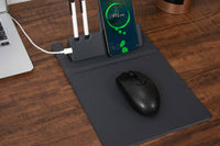 3-in-1 Wireless Mouse Pad – Fast Charging Foldable PU Desk Mat!