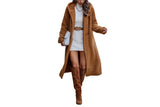 Women Fleece Long Hooded Jacket