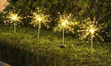 Set of 2Pcs DIY Solar Powered LED Garden Decorative Lights