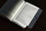 Transparent LED Flat Book Light Reading Lamp with Timer