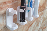 4Pcs Electric Toothbrush Holders Wall Mounted Bathroom Organizers