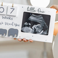 Sonogram Picture Frame with Baby Countdown Weeks