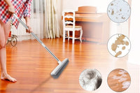 Hair Removal Rubber Broom Built with Squeegee Floor Brush