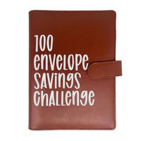 100 Envelope Challenge Binder Budget Planner Savings Book with 104 Card Slots