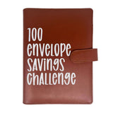 100 Envelope Challenge Binder Budget Planner Savings Book with 104 Card Slots