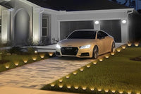 10Pcs Mini Solar Stainless Steel Ground Lights