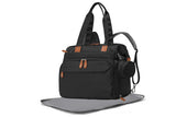 Diaper Bag Backpack with Separate Shoe Compartment and Changing Mat