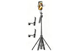 AI Face Tracking 1.6m Selfie Stick Tripod with Dual LED Fill Lights and Bluetooth Remote 4-Leg Stable Base Phone Stand