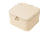 Makeup Bag with LED Lighted Mirror Travel Cosmetic Case with Brush Organizer and Zipper Pouch