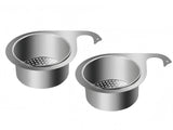 2Pcs Swan Shaped Stainless Steel Kitchen Sink Strainer Anti-Clog Drain Filter with Handle for Food Residue