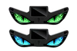 Solar Powered Devil Eyes Car Dynamic Light Car Decal Car Window Interior Decoration