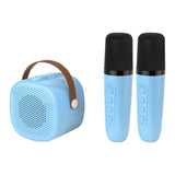 Portable Bluetooth Karaoke Machine with 2 Microphones for Home Party KTV