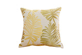 45x45cm Palm Leaf Floral Print Single-Sided Pillow Cover for Sofa Pillow