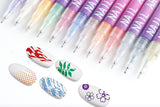 12-Color DIY Nail Art Paint Pen Set Nail Dotting & Drawing Pens for Manicure