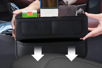 Car Seat Gap Filler Leather Car Box Phone Holder Storage Box Side Organizer