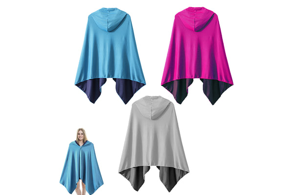 Cool-feeling Beach Poncho Diving Quick-drying Hooded Change of Clothes