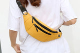 Unisex Bum Bag Fanny Pack Zip Pouch Waist Belt Wallet with Headphone Jack