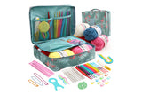 Set of 58Pcs Crochet Kit with Storage Bag Yarn and Knitting Accessories Set