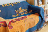 Yellow Submarine Pattern Camping Blanket Sofa Throw Blanket